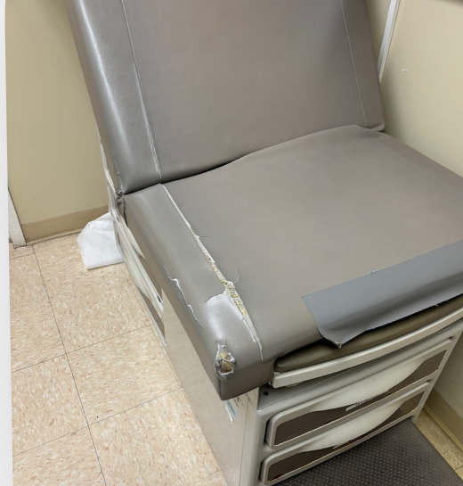 Medical seat tear